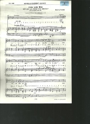Picture of Come Unto Him, from "Messiah", G. F. Handel
