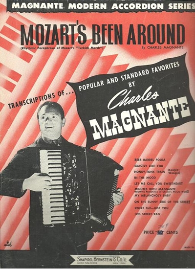 Picture of Mozart's Been Around, arr. Charles Magnante, accordion solo sheet music