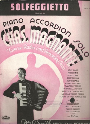 Picture of Solfeggietto, C. P. E. Bach, arr. Charles Magnante for accordion solo