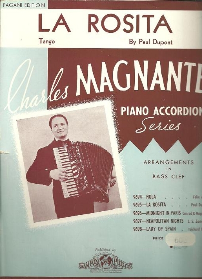 Picture of La Rosita (Tango), Paul Dupont, arr. Charles Magnante, accordion solo