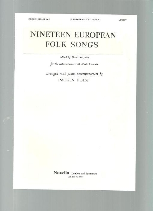 Picture of Nineteen European Folk Songs, Maud Karpeles & Imogen Holst