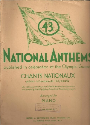 Picture of National Anthems, piano solo 