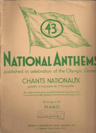 Picture of National Anthems, piano solo 