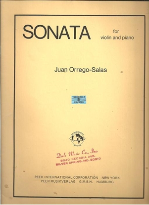 Picture of Sonata, Juan Orrego-Salas, violin & piano solo 