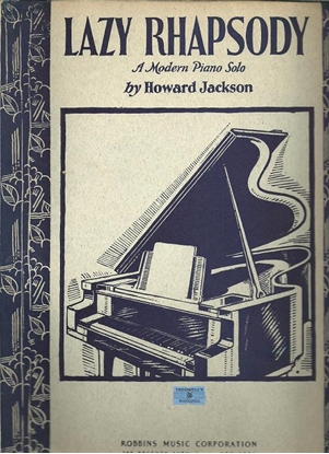Picture of Lazy Rhapsody, Howard Jackson, piano solo