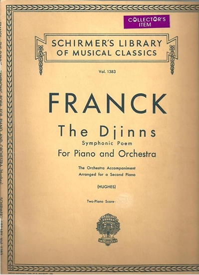 Picture of The Djinns, Symphonic Poem for Piano & Orchestra, Cesar Franck, transcr. for piano duo by Edwin Hughes