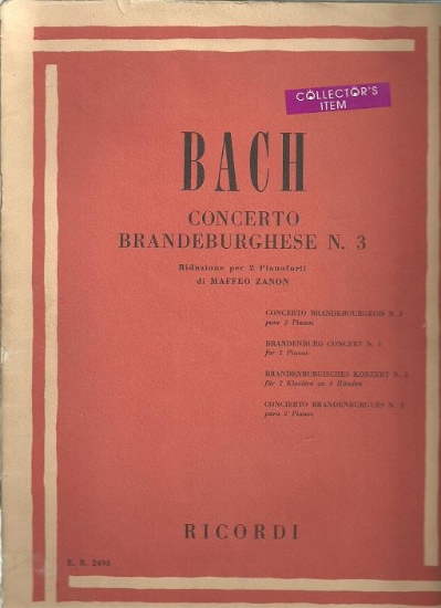 Picture of Brandenburg Concerto No. 3, J. S. Bach, arr. Maffeo Zanon