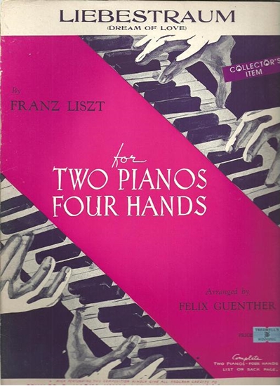 Picture of Liebestraum, Franz Liszt, arr. Felix Guenther for piano duo