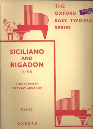 Picture of Siciliano & Rigadon, anon. circa 1735, arr. Harold Craxton