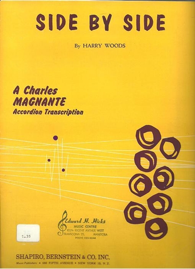 Picture of Side by Side, Harry Woods, arr. Charles Magnante, accordion solo