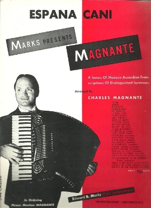 Picture of Espana Cani, Pascal Marquina, arr. Charles Magnante