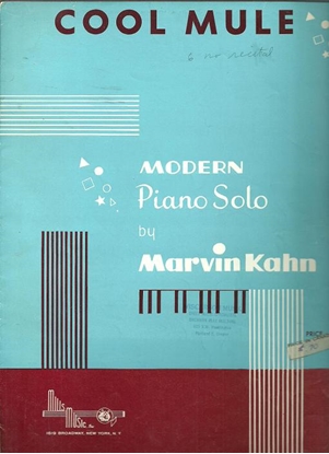 Picture of Cool Mule, Marvin Kahn, piano solo