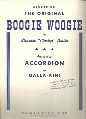 Picture of Boogie Woogie (The Original), Clarence Pinetop Smith, arr. A. Galla-Rini