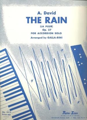 Picture of The Rain (La Pluie), A. David, arr. A. Galla-Rini