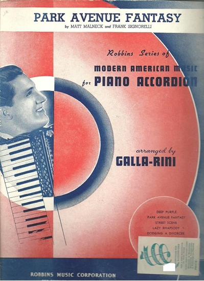 Picture of Park Avenue Fantasy, Matt Malneck & Frank Signorelli, arr. A. Galla-Rini, accordion solo