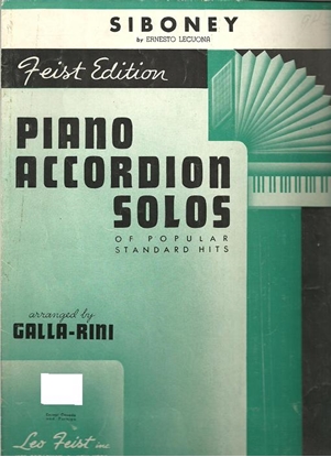 Picture of Siboney, Ernesto Lecuona, arr. Galla-Rini, accordion solo