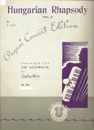 Picture of Hungarian Rhapsody No. 2, F. Liszt, arr. Galla-Rini, accordion solo