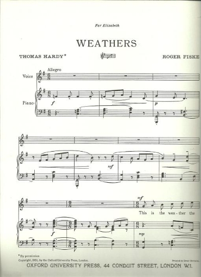Picture of Weathers, Thomas Hardy & Roger Fiske