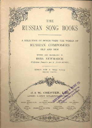 Picture of Russian Song Books, Songs for Bass Voice Second Volume, ed. Rosa Newmarch