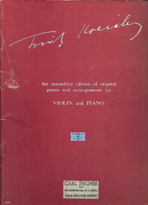 Picture of Fritz Kreisler, violin & piano 