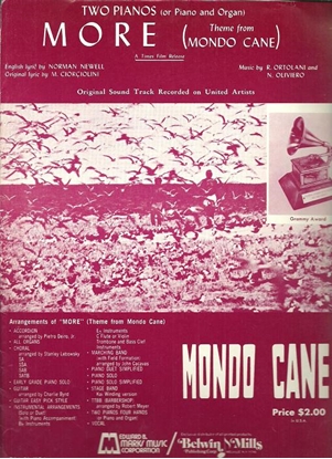 Picture of More, theme from movie "Mondo Cane", R. Ortolani & N. Oliviero, piano duo