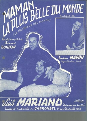 Picture of Maman la Plus Belle du Monde, Fernand Bonfay & Marino Marini, recorded by Luis Mariano