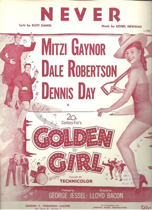 Picture of Never, from "Golden Girl", Eliot Daniel & Lionel Newman, sung by Dennis Day