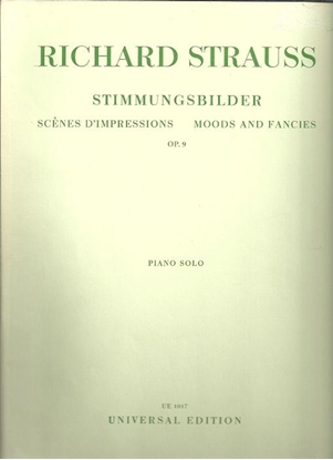 Picture of Moods and Fancies Op.9, Richard Strauss, piano solo 