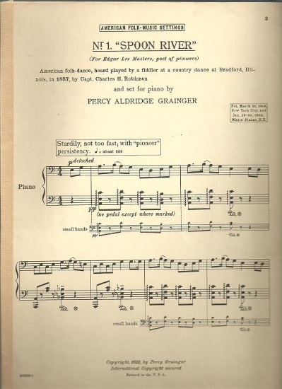 Picture of Spoon River, Percy Grainger