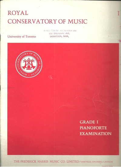 Picture of Royal Conservatory of Music, Grade  1 Piano Exam Book, 1966 Edition, University of Toronto