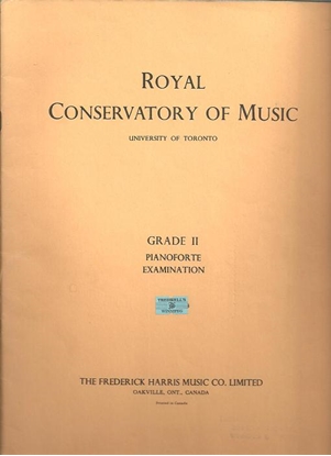 Picture of Royal Conservatory of Music, Grade  2 Piano Exam Book, 1966 Edition, University of Toronto