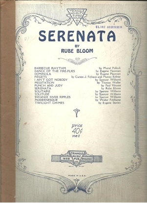Picture of Serenata, Rube Bloom, piano solo 