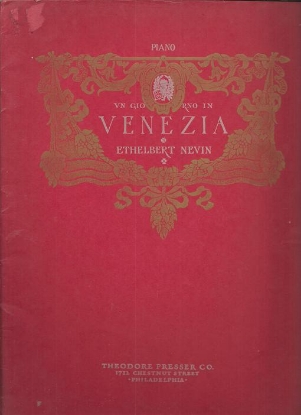 Picture of A Day in Venice, (Un Giorno in Venezia), Ethelbert Nevin Op. 25