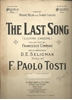 Picture of The Last Song, L'Ultima Canzone, F. Paolo Tosti, text by Francesco Cimmino, low voice 