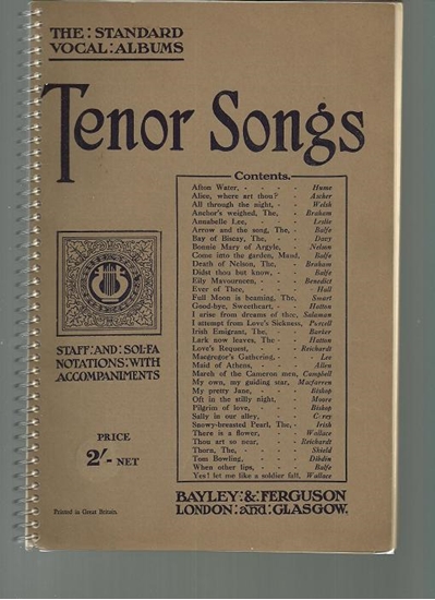 Picture of Tenor Songs, The Standard Vocal Albums, Bayley & Ferguson