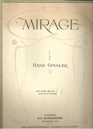 Picture of Mirage, Hans Spialek, piano solo
