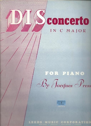 Picture of DISconcerto, Jacques Press, piano solo