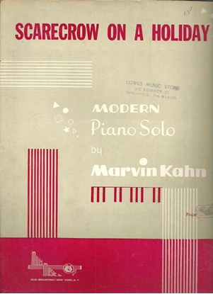 Picture of Scarecrow on a Holiday, Marvin Kahn, piano solo 