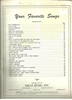 Picture of Your Favorite Songs, songbook