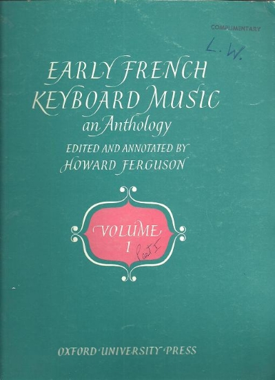 Picture of Early French Keyboard Music Vol. 1, Howard Ferguson