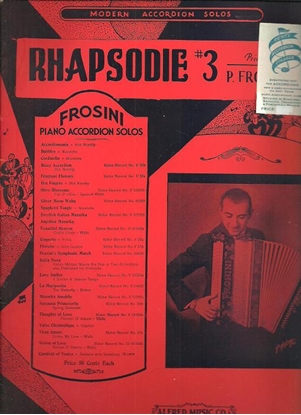 Picture of Rhapsodie #3 in a minor, Pietro Frosini, accordion solo