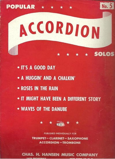 Picture of Popular Accordion Solos No. 5, accordion songbook