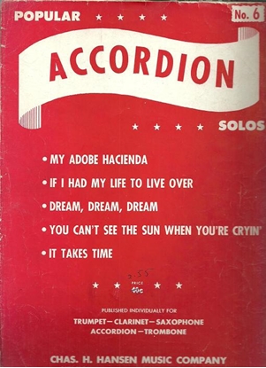 Picture of Popular Accordion Solos No. 6, accordion songbook