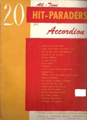 Picture of 20 All-Time Hit-Paraders, arr. Bruno Camini, accordion 