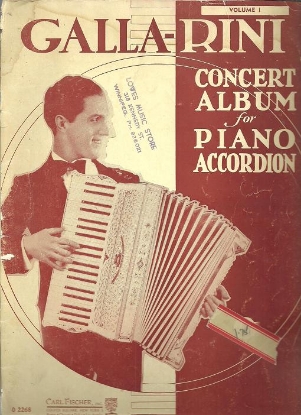 Picture of Galla-Rini Concert Album Vol. 1, accordion 