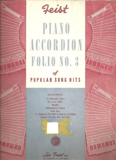 Picture of Feist Piano Accordion Folio No. 3, arr. Hugo Frey