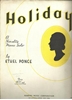 Picture of Holiday, Ethel Ponce, novelty piano solo