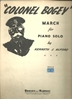 Picture of Colonel Bogey March, Kenneth J. Alford, piano solo 