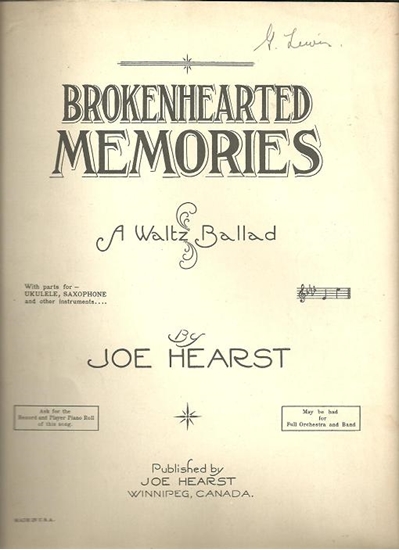 Picture of Brokenhearted Memories, Joe Hearst