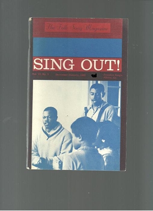 Picture of Sing Out, The Folk Song Magazine Vol. 12 No. 5, December - January 1962, songbook